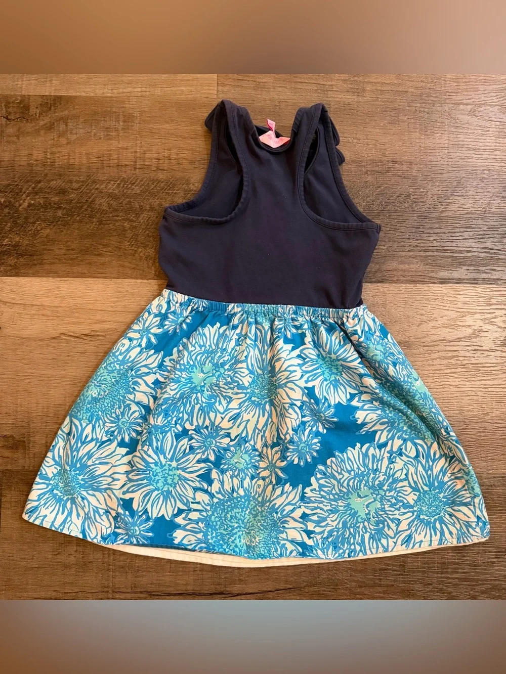 Lilly Pulitzer Girls Dress Size Small 4/5 Lion Floral Blue White